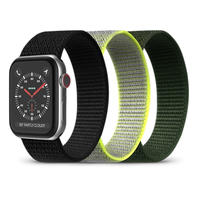PureGear-Paquete de 3 correas PureGear con velcro para Apple Watch, 42/44/45/46/49 mm-imagen-0